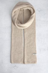 Le devant de Écharpe tricotée en laine beige clair de Marc O'Polo pour Femmes