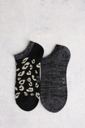 Chaussettes à paillettes et imprimé  - Set de 2 de Liberty Island pour Femmes