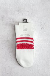 Photo produit 1 de Chaussettes avec rayures colorées - 2 paires de Liberty Island pour Femmes