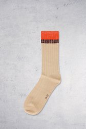 Le devant de Chaussettes beiges avec détail scintillant rouge de Liberty Island pour Femmes