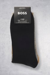 Photo produit 2 de Chaussettes beiges, grises et bleues - 3 paires de Hugo Boss pour Hommes