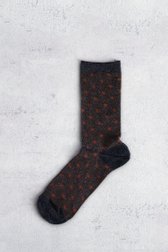 Le devant de Chaussettes bleu foncé pailletées à motif à pois de MP Denmark pour Femmes