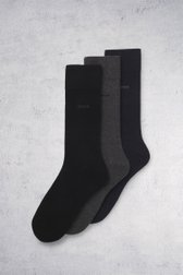 Le devant de Chaussettes bleu-gris - 3 paires de Hugo Boss pour Hommes