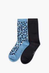 Photo produit 1 de chaussettes bleues - 2 paires de Liberty Island pour Femmes