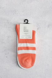 Photo produit 1 de Chaussettes colorblock rose corail - 2 paires de Liberty Island pour Femmes