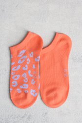 Chaussettes de cheville rose corail de Liberty Island pour Femmes