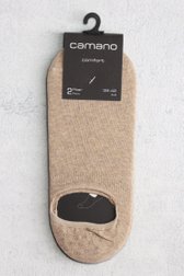 Chaussettes footies beiges - 2 paires de Camano pour Hommes