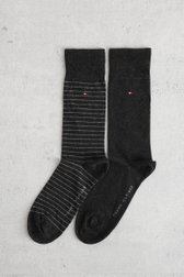 Le devant de Chaussettes hautes grises – lot de 2 paires de Tommy Hilfiger pour Hommes