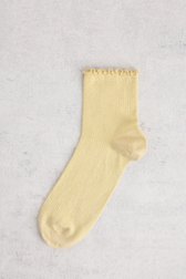 Le devant de Chaussettes jaunes pailletées de MP Denmark pour Femmes