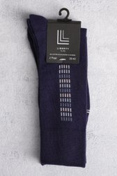 Chaussettes longues bleues - 2 paires de Liberty Island pour Hommes