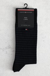 Photo produit 1 de Chaussettes longues bleues à rayures – 2 paires de Tommy Hilfiger pour Hommes
