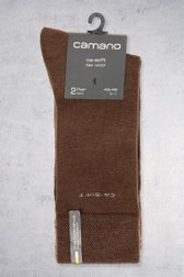 Le dos de Chaussettes longues en laine marron - 2 paires de Camano pour Hommes