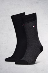 Chaussettes longues noires - 2 paires de Tommy Hilfiger pour Hommes