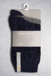 Chaussettes navy-gris - Set de 2 de Camano pour Femmes