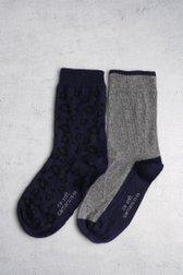 Chaussettes navy-gris - Set de 2 de Camano pour Femmes
