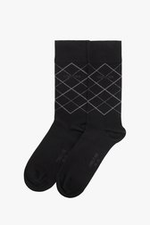 Chaussettes noires à losanges - 2 paires de Cerruti 1881 pour Hommes