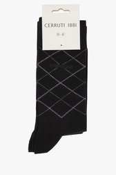 Chaussettes noires à losanges - 2 paires de Cerruti 1881 pour Hommes