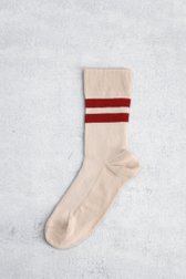 Le devant de Chaussettes rose clair avec rayures rouges de MP Denmark pour Femmes