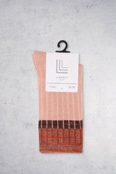 Le dos de Chaussettes rose pâle avec détail scintillant de Liberty Island pour Femmes