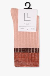 Photo produit 2 de Chaussettes rose pâle avec détail scintillant de Liberty Island pour Femmes