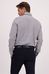 Le dos de Chemise à carreaux bleu-beige - Regular fit  de Dansaert Blue pour Hommes
