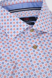 Chemise à carreaux bleu-rouge - Comfort fit de Dansaert Blue pour Hommes