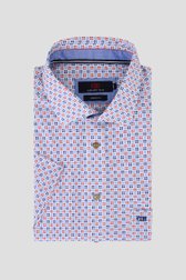 Chemise à carreaux bleu-rouge - Comfort fit de Dansaert Blue pour Hommes