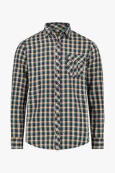 Chemise à carreaux bleu vert - regular fit de Ravøtt pour Hommes