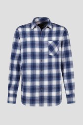 Chemise à carreaux bleus et blancs - Regular fit de Ravøtt pour Hommes