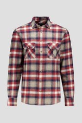 Photo produit 1 de Chemise à carreaux bordeaux – Regular fit de Ravøtt pour Hommes