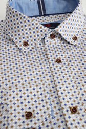 Photo produit 1 de Chemise à carreaux brun et bleu – Comfort fit de Dansaert Blue pour Hommes