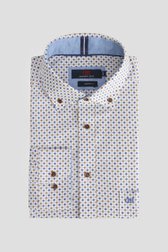 Le devant de Chemise à carreaux brun et bleu – Comfort fit de Dansaert Blue pour Hommes