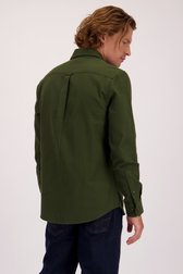 Le dos de Chemise à carreaux kaki - Regular fit de Ravøtt pour Hommes