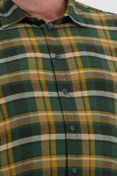 Chemise à carreaux vert/ocre - Regular fit	 de Jefferson pour Hommes