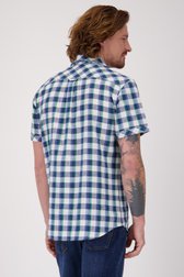 Chemise à carreaux verts à manches courtes de Ravøtt pour Hommes
