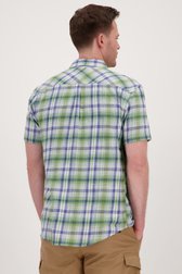 Chemise à carreaux verts - Regular fit	 de Ravøtt pour Hommes