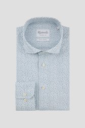 Photo produit 1 de Chemise à fin motif floral bleu – Slim fit de Michaelis pour Hommes