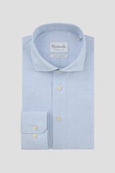 Photo produit 1 de Chemise à fine imprimé bleu – Slim fit de Michaelis pour Hommes