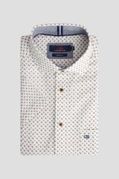 Le devant de Chemise à imprimé bleu et beige - Comfort fit de Dansaert Blue pour Hommes