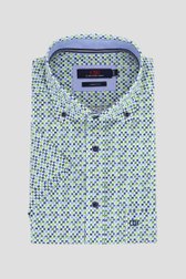 Photo produit 1 de Chemise à imprimé bleu-vert – Regular fit de Dansaert Blue pour Hommes
