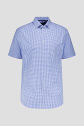 Chemise à imprimé carreaux bleus – Regular fit de Dansaert Black pour Hommes