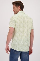 Le dos de Chemise à imprimé estival vert olive - Regular fit de Dansaert Blue pour Hommes