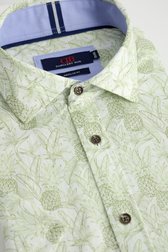 Photo produit 2 de Chemise à imprimé estival vert olive - Regular fit de Dansaert Blue pour Hommes