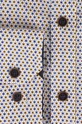 Chemise à imprimé fin en ocre/bleu - Regular fit de Dansaert Blue pour Hommes