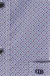 Chemise à imprimé fin violet-bleu - Comfort fit de Dansaert Blue pour Hommes