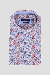 Chemise à imprimé floral bleu-rouge - comfort fit de Dansaert Blue pour Hommes