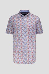Photo produit 3 de Chemise à imprimé floral bleu-rouge - comfort fit de Dansaert Blue pour Hommes