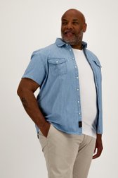 Chemise à manches courtes bleu clair de Ravøtt pour Hommes