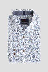 Le devant de Chemise à motif bleu et brun – Comfort fit de Dansaert Blue pour Hommes