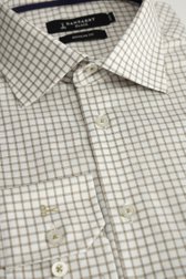 Photo produit 2 de Chemise à motif carreaux beige – Regular fit de Dansaert Black pour Hommes